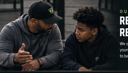 Mentor pouring into a young man through a real conversation
